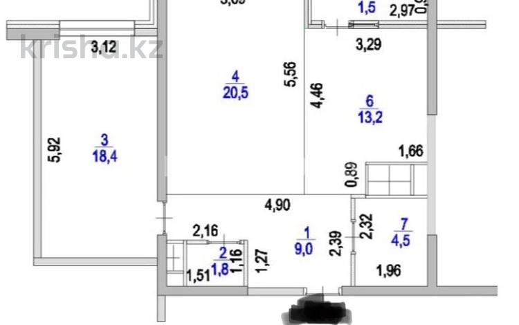 2-комнатная квартира · 70 м² · 13/16 этаж, Каныша Сатпаева 90/55Б — АДК за 58.8 млн ₸ в Алматы, Бостандыкский р-н — фото 2