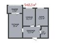 2-бөлмелі пәтер · 66 м² · 6/6 қабат, Нурсултана Назарбаева 199, бағасы: 29 млн ₸ в Костанае — фото 2
