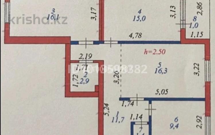 3-комнатная квартира · 75 м² · 3/10 этаж, Азербаева 4 за 33.5 млн ₸ в Астане, Сарайшык р-н — фото 3
