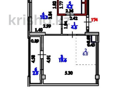 1-бөлмелі пәтер · 46.9 м² · 5/9 қабат, Улы Дала 25, бағасы: 28.9 млн ₸ в Астане, Есильский р-н