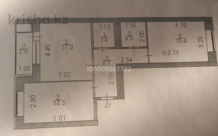 2-комнатная квартира · 65 м² · 2/9 этаж, Нажимеденов 44, 44а за 40 млн ₸ в Астане, Алматы р-н — фото 2