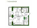 1-комнатная квартира · 41.81 м², Е-779 32/1 за ~ 26.3 млн ₸ в Астане, Есильский р-н — фото 3