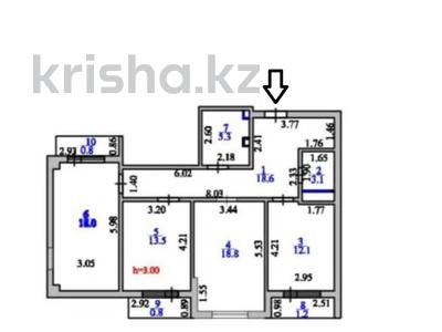3-бөлмелі пәтер · 93 м² · 5/12 қабат, Бухар жырау 32, бағасы: 50 млн ₸ в Астане, Есильский р-н
