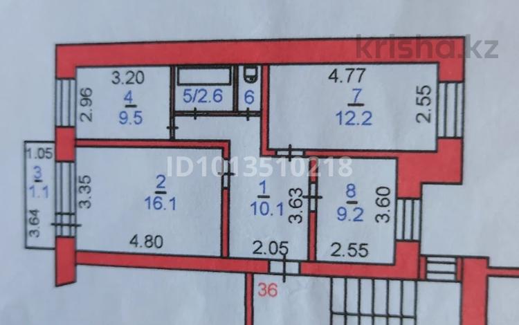 3-комнатная квартира · 62 м² · 5/6 этаж, Шакшак Жанибек Батыр за 26 млн ₸ в Костанае — фото 2