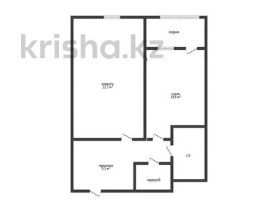 1-бөлмелі пәтер · 54.8 м² · 4/9 қабат, Абая 101, бағасы: 36.9 млн ₸ в Костанае