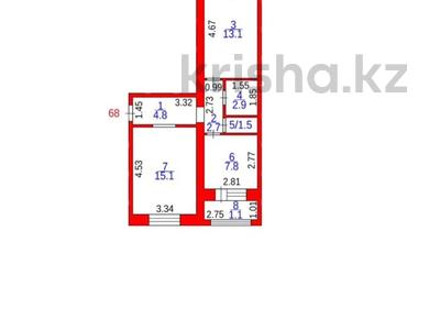 2-комнатная квартира · 49 м² · 1/5 этаж, мкр Новый Город, Ермекова 83/2 за 14 млн ₸ в Караганде, Казыбек би р-н