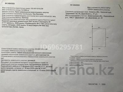 Жер телімі 12 сотық, Абрикосовая 14, бағасы: 1.5 млн 〒 в Турарских дач