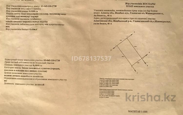 Жер телімі 8 га, Ак босага 46А, бағасы: ~ 4 млн 〒 в Жанакурылыс — фото 2