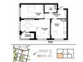 2-комнатная квартира · 66.14 м² · 6/9 этаж, Р. Кошкарбаева — БЕЗ КОМИСИИ! ВЫБОР ЭТАЖА И ПЛАНИРОВОК СО СКИДКОЙ за ~ 42.6 млн ₸ в Астане — фото 2