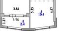 3-комнатная квартира · 55 м² · 7/13 этаж, Мукан Тулебаев 5 — Бурабай за 29 млн ₸ в Астане, Алматы р-н