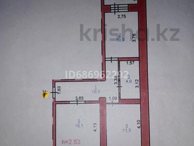 2-комнатная квартира, 54.1 м², 1/9 этаж, Катаева 44 /5 — Катаева, Толстого, Шокина, Назарбаева за 21 млн 〒 в Павлодаре