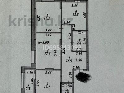 3-бөлмелі пәтер, 86.6 м², 8/12 қабат, Культегин 10, бағасы: 38.2 млн 〒 в Астане, Нура р-н