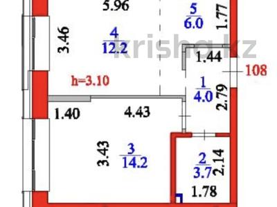 2-комнатная квартира · 40.1 м² · 8/9 этаж, Улы Дала 36 — Бизнес-класс, с ремонтом, мебелью за 34.5 млн ₸ в Астане, Нура р-н