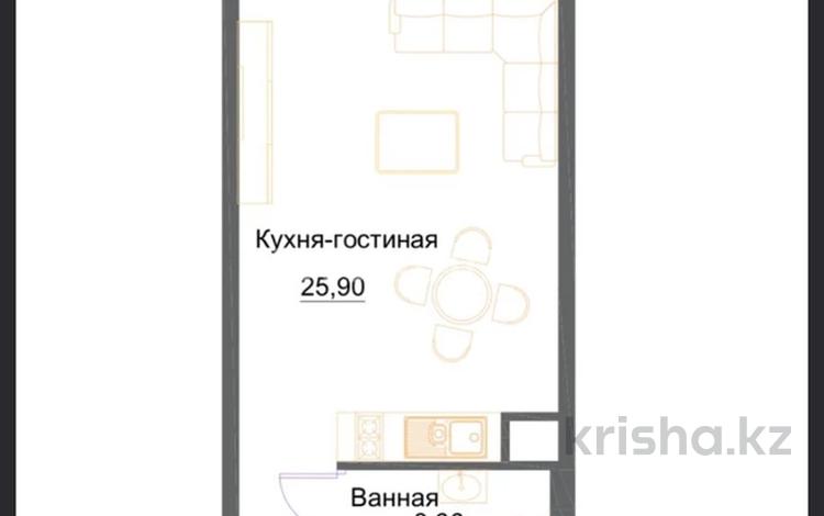 1-комнатная квартира, 30 м², 4/9 этаж, мкр Аккент, мкр. Аккент 74 за 13.9 млн 〒 в Алматы, Алатауский р-н — фото 2
