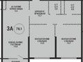 3-комнатная квартира · 78.1 м² · 6/9 этаж, Каныша Сатпаева 90а/1 — Тлендиева за 80 млн ₸ в Алматы, Бостандыкский р-н — фото 14
