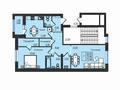 2-комнатная квартира · 74.25 м² · 7/9 этаж, Микрорайон Береке за 30.7 млн ₸ в Костанае
