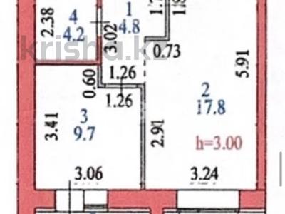 1-комнатная квартира, 38.2 м², 6/10 этаж, Улы Дала 33/1 — Кабанбай батыра за 26.5 млн 〒 в Астане, Есильский р-н