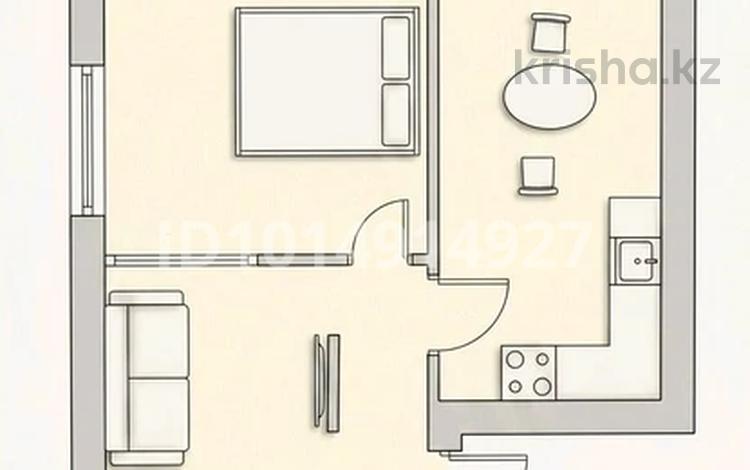 1-комнатная квартира · 40 м² · 2/4 этаж, Жумекен Нажимеденов 33 за 22.5 млн ₸ в Астане, Сарайшык р-н — фото 2