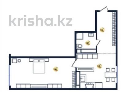 2-бөлмелі пәтер · 63 м² · 2/9 қабат, мкр Кайрат, Сыбызгы, бағасы: 30 млн ₸ в Алматы, Турксибский р-н