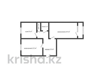 2-комнатная квартира, 65.5 м², 5/5 этаж, Юбилейный 25 за 18.8 млн 〒 в Костанае