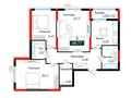 3-комнатная квартира · 94.7 м² · 10/16 этаж, ул. Е 882 9/1 за ~ 43.8 млн ₸ в Астане, Нура р-н — фото 2