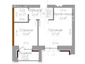 1-бөлмелі пәтер · 42.5 м² · 4/6 қабат, Сатпаева, бағасы: ~ 20 млн 〒 в Кокшетау — фото 2