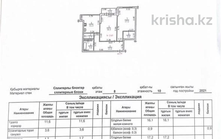 2-комнатная квартира · 66 м² · 8/10 этаж, Толе би за 47.5 млн ₸ в Алматы, Ауэзовский р-н — фото 2
