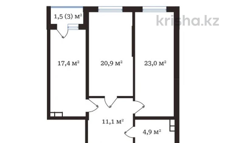 2-комнатная квартира · 77.8 м², Рыскулова за 34.5 млн ₸ в Алматы, Алатауский р-н — фото 10