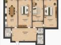 3-комнатная квартира · 100 м² · 3/3 этаж, мкр Ерменсай, Арайлы 22 за 85.8 млн ₸ в Алматы, Бостандыкский р-н — фото 2