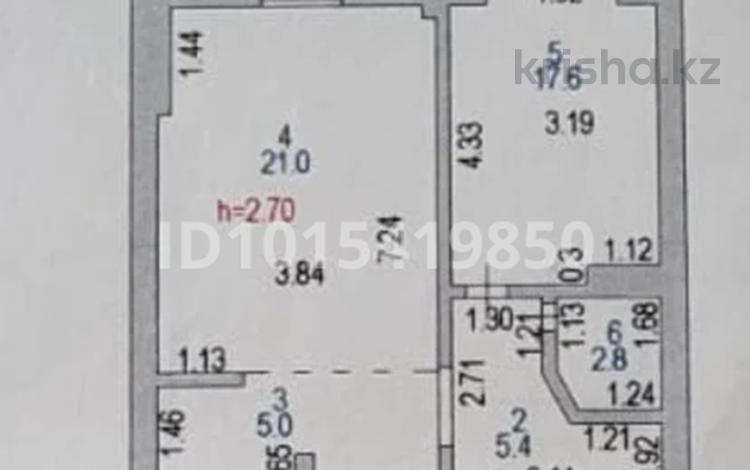 2-комнатная квартира · 53.6 м² · 5/9 этаж, Мустафина 21 за 27 млн ₸ в Астане, Алматы р-н — фото 2