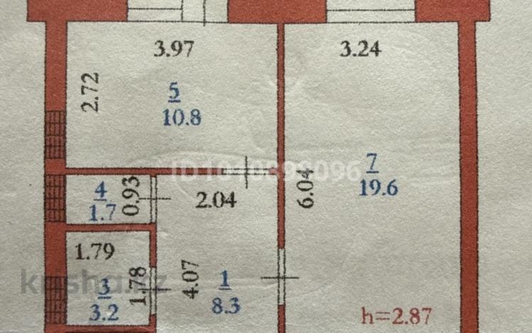 1-бөлмелі пәтер · 47.6 м² · 1/7 қабат, мкр. Алтын орда 201 — Мангилик ел-Халел Досмухамедулы, бағасы: 19.8 млн ₸ в Актобе — фото 2