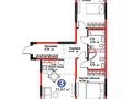 3-бөлмелі пәтер · 71.97 м² · 6/9 қабат, Райымбека, бағасы: 59.5 млн ₸ в Алматы, Жетысуский р-н
