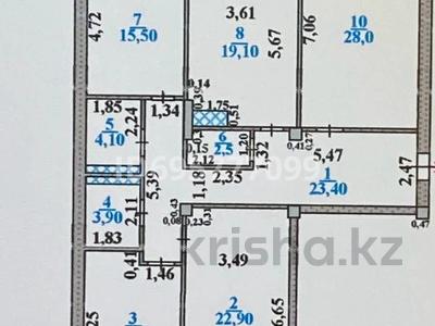 4-комнатная квартира, 140 м², 8/12 этаж, мкр Нурсат, Байтерекова 100/3 за 98 млн 〒 в Шымкенте, Каратауский р-н