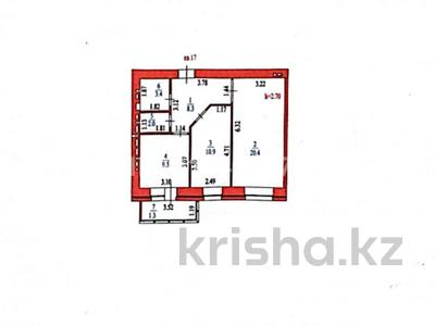 2-бөлмелі пәтер · 55.8 м² · 4/10 қабат, Иманбаевой 3 — Бараева- Иманбаевой, бағасы: 280 000 ₸ в Астане, р-н Байконур
