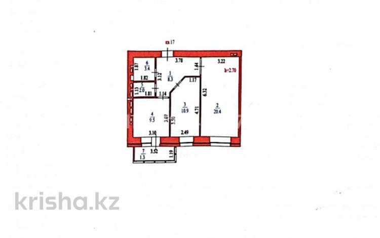 2-комнатная квартира · 55.8 м² · 4/10 этаж, Иманбаевой 3 — Бараева- Иманбаевой за 280 000 ₸ в Астане, р-н Байконур — фото 3