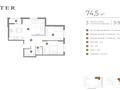 3-бөлмелі пәтер · 74.5 м² · 5/9 қабат, Ахмет Байтурсынулы 10/3 — Аллея Мынжылдык, бағасы: ~ 38.8 млн ₸ в Астане, Сарайшык р-н — фото 3