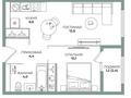 2-комнатная квартира · 38.8 м² · 8/9 этаж, мкр Ботакоз 5 — Рыскулова-Момышулы за 30.5 млн ₸ в Алматы, Алатауский р-н