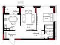 2-бөлмелі пәтер · 57.9 м², Шамши Калдаяков 10, бағасы: ~ 46.6 млн ₸ в Астане, Сарайшык р-н — фото 3