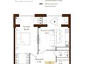 2-комнатная квартира · 52.42 м² · 3/6 этаж, Чернышевского 23 к7 за ~ 37.8 млн ₸ в Алматы, Турксибский р-н