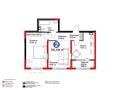 2-бөлмелі пәтер · 56.49 м² · 5/6 қабат, мкр Кайрат, бағасы: 50 млн ₸ в Алматы, Турксибский р-н