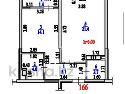2-комнатная квартира · 49 м² · 4/9 этаж, Лебедева 1/1 за 58 млн ₸ в Алматы, Бостандыкский р-н