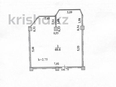 2-бөлмелі пәтер · 60 м² · 5/5 қабат, Абылай хана 2/5, бағасы: 19.3 млн ₸ в Каскелене