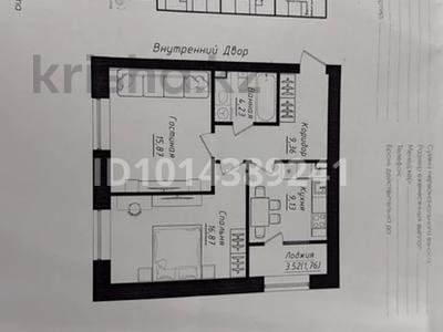 2-комнатная квартира · 57.22 м² · 9/9 этаж, Жумекен Нажимеденов 26 за 35.5 млн ₸ в Астане, Сарайшык р-н