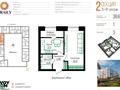 1-комнатная квартира · 39 м² · 6/12 этаж, Жумекен Нажимеденов 26 за 26 млн ₸ в Астане, Сарайшык р-н — фото 2