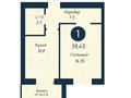 1-комнатная квартира · 39.45 м², Бейбарыс Султан 13/1 за ~ 18.9 млн ₸ в Астане, Сарыарка р-н — фото 3