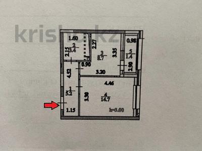 1-комнатная квартира, 33.4 м², 10/12 этаж, Ахмет Байтурсынулы 14/1 за 15.5 млн 〒 в Астане, Алматы р-н