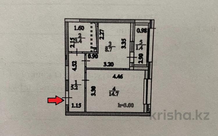 1-комнатная квартира, 33.4 м², 10/12 этаж, Ахмет Байтурсынулы 14/1 за 15.5 млн 〒 в Астане, Алматы р-н — фото 2