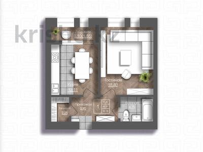 1-бөлмелі пәтер · 44.36 м² · 2/7 қабат, Алтын орда ш/а. 192 — ЖК Гранд тауерс возле 81 школы, бағасы: 17.5 млн ₸ в Актобе, мкр. Алтын орда