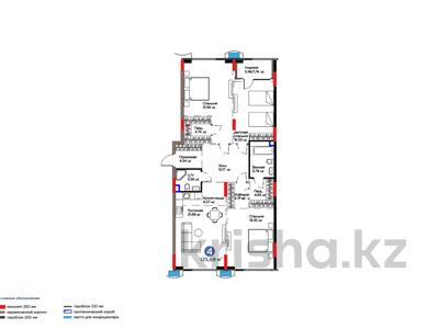 4-комнатная квартира · 125.69 м², Е 900 5, 5/1, 5/2, 5/3 — со скидкой - 20% за ~ 114.6 млн ₸ в Астане, Нура р-н