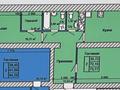 2-бөлмелі пәтер · 74 м² · 7/9 қабат, Бородина 111 — Театральный-2 , сдача летом 2026 года, бағасы: ~ 40 млн ₸ в Костанае